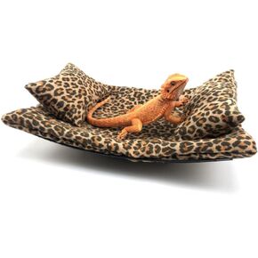 GooWell Bearded Dragon Hammock Lizard Hammock Reptile Bed with Pillow Lizard Habitat Soft and Warm Small Animal Sleeping Bag Set in Saudi Arabia