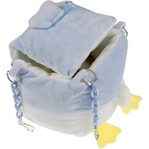 لطيف القطبية الصوف الهامستر الشتاء سرير دافئ، لينة تهدئة زيبر الهامستر أرجوحة، متعددة الوظائف الحيوانات الصغيرة قفص سرير معلق أرجوحة للهامستر السكر طائرة شراعية النموس عش السرير الدافئة الملحقات in Kuwait