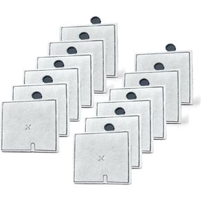 عبوة من 12 خراطيش فلتر متوسطة الحجم من LeadCon متوافقة مع فلتر الطاقة Aqueon QuietFlow LED PRO مقاس 10 وE فلتر طاقة داخلي مقاس 20 وZilla مقاس 20 in Kuwait