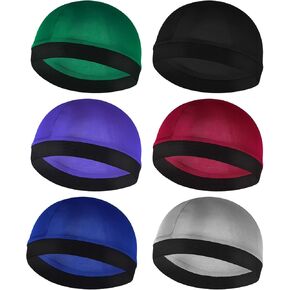 6 Pcs Kids Satin Wave Caps Boo Boo Cap Baby Wave Caps Kids Stocking Cap for Boys Girls Multicolour in Saudi Arabia