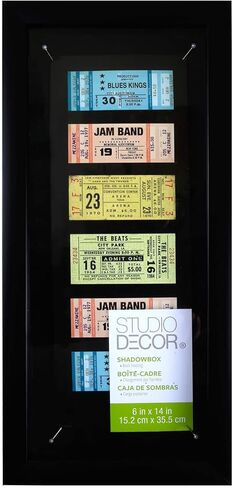 Black Panel Shadow Box, 6"; x 14"; by Studio Décor® in Kuwait