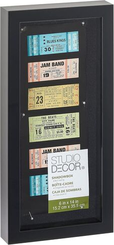 Black Panel Shadow Box, 6"; x 14"; by Studio Décor® in Saudi Arabia