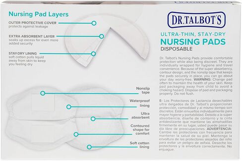 عبوة من 100 وسادة رضاعة فائقة الرُفع للاستعمال مرة واحدة من د. تالبوت in Kuwait
