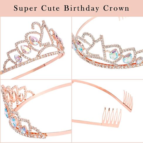 Vovii 21st Birthday Decorations for Her, Including 21st Birthday Sash, Crown, Candles 21st Birthday Gifts for Her in Kuwait