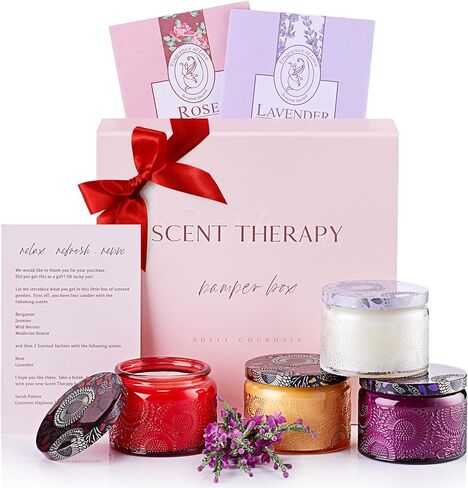 Gifts for Mom, Candles Gifts for Women, 6-Piece Scented Candles Gift Set, Self Care Relaxation, Stress Relief for Mom, Daughter, Birthday Presents for Mother. in Saudi Arabia