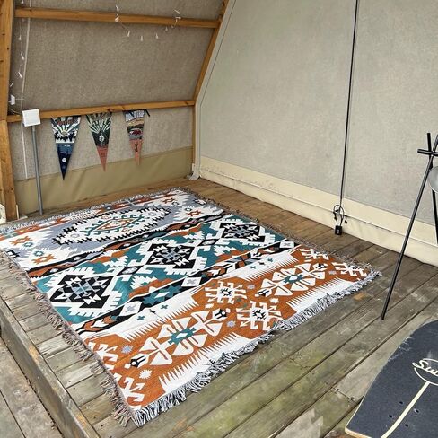 Homcosan أريكة الأغلفة غطاء منشفة غطاء القطن متماسكة هندسية غطاء الأريكة لمدة 4 مقاعد وسادة الأريكة الأثاث حامي الحيوانات الأليفة رميات أنيقة للأريكة المقطعية (أبيض، أريكة 4 مقاعد) in Kuwait