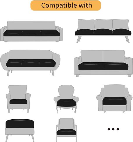 غطاء وسادة أريكة من الجلد الصناعي من فولون، أغطية قابلة للتمدد مقاومة للماء للأريكة، غطاء مقعد كرسي RV، استبدال وسادة الأريكة الفردية، أغطية أريكة من جلد البولي يوريثان (عبوة واحدة، بني) in Kuwait