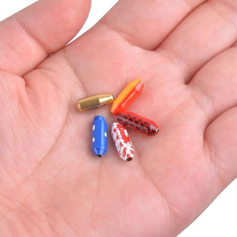 Fishing Spinner Lure Bodies Fishing Sinker Weights Brass Spinner Lure Body Inline Spinners Bodies with Fishing Beads Bullet Spinner Bodies for Taxes Rigs Carolina Rigs Making Kit 50/60pcs in Saudi Arabia