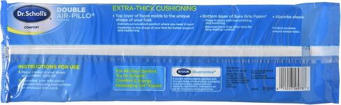 Dr. Scholls Double Air-Pillo Insoles Unisex (Men 7-13 / Women 5-10) (3 Pack) in Saudi Arabia