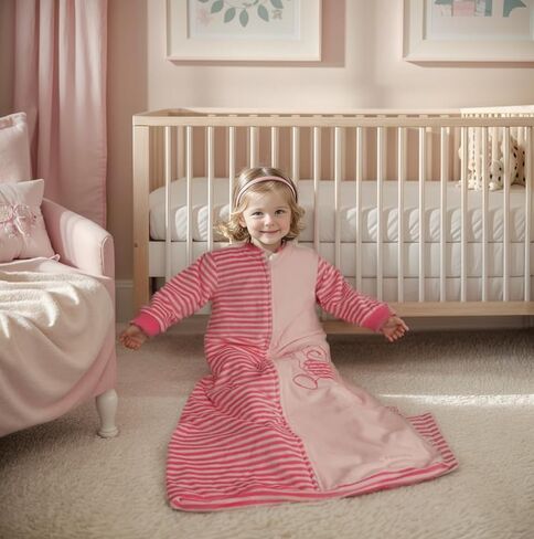 BLOOMSTAR Toddler Sleep Sack Long Sleeves (4-6T) - Tog 2.0 Warm Cotton Baby Sleeping Bag with Arms 5 Years Extra Large Kids Wearable Blanket,Velvet, 4 Seasons in Saudi Arabia