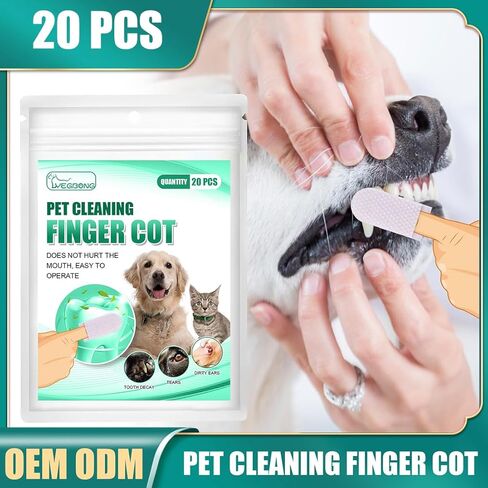 Onewly Teeth Cleaning Wipes for Dogs & Cats (20 Count) in Kuwait