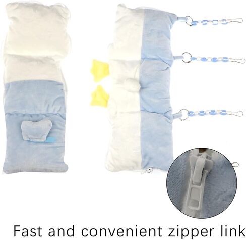 لطيف القطبية الصوف الهامستر الشتاء سرير دافئ، لينة تهدئة زيبر الهامستر أرجوحة، متعددة الوظائف الحيوانات الصغيرة قفص سرير معلق أرجوحة للهامستر السكر طائرة شراعية النموس عش السرير الدافئة الملحقات in Kuwait