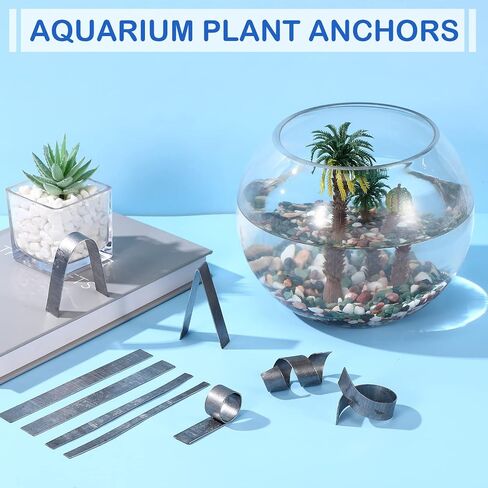40 Pcs Aquarium Plant Over Weight Anchor About of 40 Pcs Plant Weights Anchors for Fish Tank 4 Inch Can Cut Metal Strips 400g Weight Anchor for Live Plants Reinforced Weight Prevents Floating in Saudi Arabia