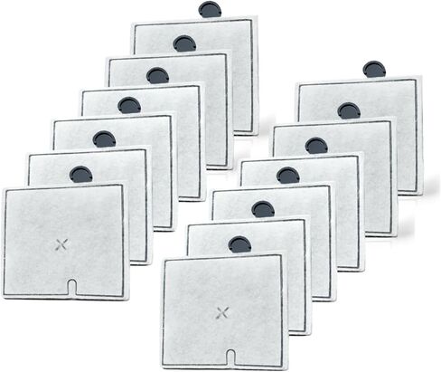 عبوة من 12 خراطيش فلتر متوسطة الحجم من LeadCon متوافقة مع فلتر الطاقة Aqueon QuietFlow LED PRO مقاس 10 وE فلتر طاقة داخلي مقاس 20 وZilla مقاس 20 in Kuwait