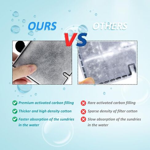 عبوة من 12 خراطيش فلتر متوسطة الحجم من LeadCon متوافقة مع فلتر الطاقة Aqueon QuietFlow LED PRO مقاس 10 وE فلتر طاقة داخلي مقاس 20 وZilla مقاس 20 in Kuwait