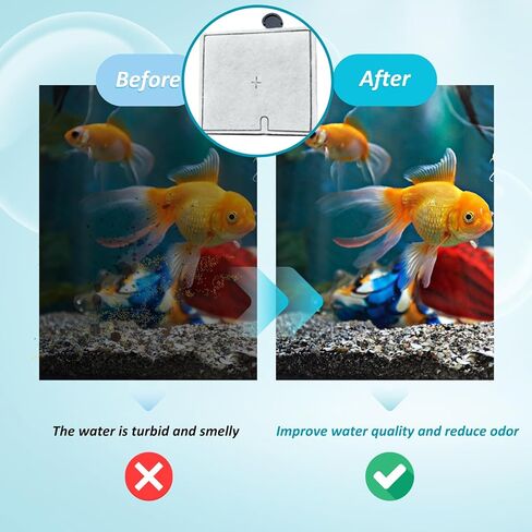 عبوة من 12 خراطيش فلتر متوسطة الحجم من LeadCon متوافقة مع فلتر الطاقة Aqueon QuietFlow LED PRO مقاس 10 وE فلتر طاقة داخلي مقاس 20 وZilla مقاس 20 in Kuwait