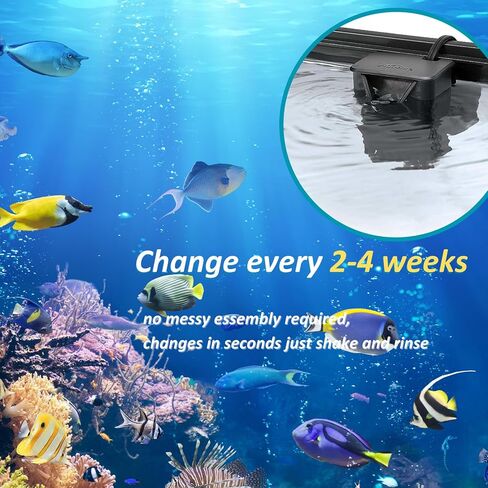 عبوة من 12 خراطيش فلتر متوسطة الحجم من LeadCon متوافقة مع فلتر الطاقة Aqueon QuietFlow LED PRO مقاس 10 وE فلتر طاقة داخلي مقاس 20 وZilla مقاس 20 in Kuwait