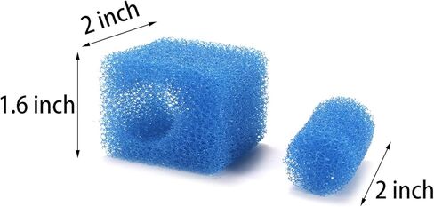 مضخة مياه غاطسة من Insputer مضخة هواء لحوض السمك مع مرشحين قسمين لخزان الأسماك والسلحفاة وبركة المياه المالحة والمياه العذبة (استبدال الفلتر 3 قطع) in Kuwait