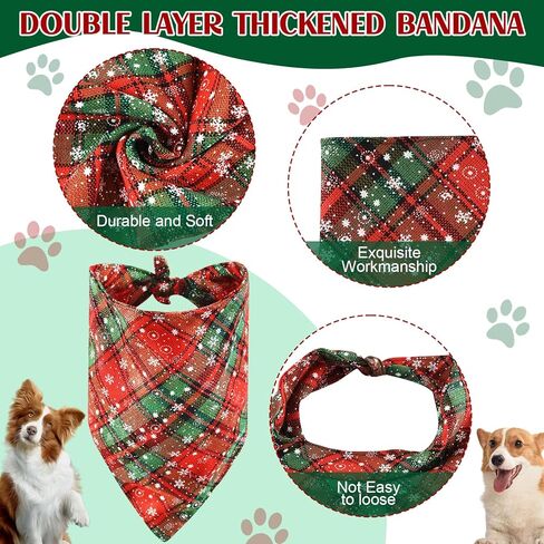 3 قطع عيد الميلاد الكلب سانتا قبعة، 2023 قبعة عيد الميلاد الكلب مع باندانا وربطة عنق قابل للتعديل دائم الكلب حيوان أليف عيد الميلاد زي الزي عطلة سانتا قبعة عيد الميلاد هدية لمتوسط ​​صغير الكلب القط الحيوانات الأليفة in Kuwait