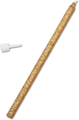 Metallic Glitter Long Thin Birthday Cake Candles in Holders (5 in., 48 Pack) in Saudi Arabia