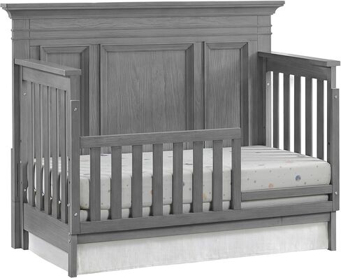 Oxford Baby Weston Crib to Toddler Bed Guard Rail Conversion Kit, Vintage White, Green Guard Gold Certified in Kuwait