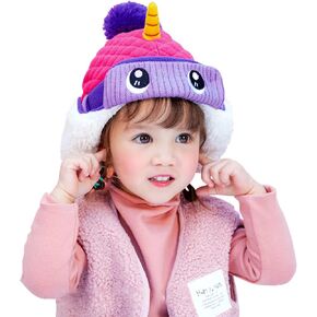 قبعة IIG Baby Kids Earflap Winter Trapper قبعة صغيرة على شكل ديناصور حيوانات كرتونية للأولاد والبنات in Kuwait