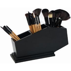Day To Night Decors Coffin Makeup Brush Holder - Gothic Decor for Bedroom & Bathroom - Gothic Kitchen Accessories Holder - Spooky Home Office Desk Organizer- Black in Saudi Arabia