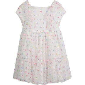PIPPA & JULIE Baby Girls' Sleeveless Patterned Party Dress, Fit & Flare Silhouette, Includes Coordinating Panty, 2-Piece Set in Kuwait