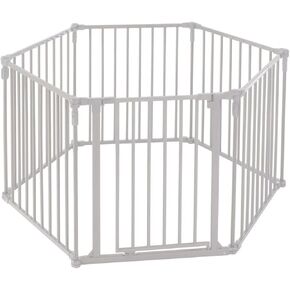 طفل صغير من North States 3 في 1 ساحة لعب معدنية Superyard 8 لوحات، بوابة أطفال، روضة أطفال أو سياج أطفال عريض للغاية، بعرض 199 بوصة. تتضمن مجموعة أدوات التثبيت على الحائط. ساحة لعب بمساحة 19 قدمًا مربعًا (طول 30 بوصة، رمادي داكن) in Kuwait
