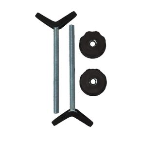 Extra Long M8 (8mm) Stair Banister Adapter Y-Spindle Rods 2 Pack for Pressure Mounted Baby and Pet Safety Gates (8mm, White) in Kuwait
