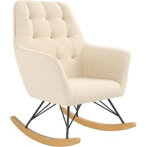 كرسي هزاز منجد من Little Seeds Raven، أثاث الحضانة، عاجي بوكل in Kuwait