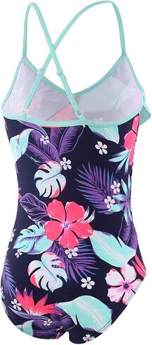 Moon Tree Girls One Piece Swimsuits Ruffle Swimwear Beach Bathing Suit 2-14 Years in Saudi Arabia