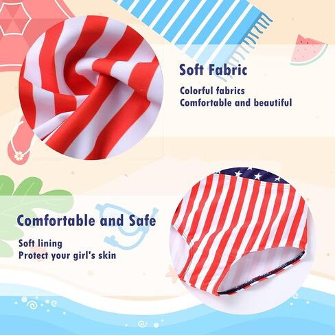 بدلة سباحة YIRONGWANG للفتيات الصغيرات، ملابس سباحة للفتيات الصغيرات قطعة واحدة بعقدة صيفية UPF50+ بدلة استحمام للشاطئ 12M-6Years in Kuwait