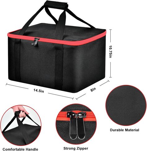 Peciue Air Compressor Bag Compatible with Milwaukee 2771-20 M18 Transfer Pump, Water Pump Holder for Drill Electric Vaccum Cordless Pressure Washer, Carrying Box for Battery Pack and More (Case Only) in Kuwait