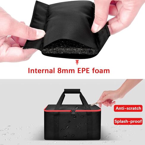 Peciue Air Compressor Bag Compatible with Milwaukee 2771-20 M18 Transfer Pump, Water Pump Holder for Drill Electric Vaccum Cordless Pressure Washer, Carrying Box for Battery Pack and More (Case Only) in Kuwait