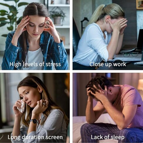 مدلك العين، قناع تدليك العين الساخن مع نافذة رؤية واهتزاز، الاسترخاء وتقليل إجهاد العين والهالات السوداء واكياس العين الجافة لتحسين النوم in Kuwait