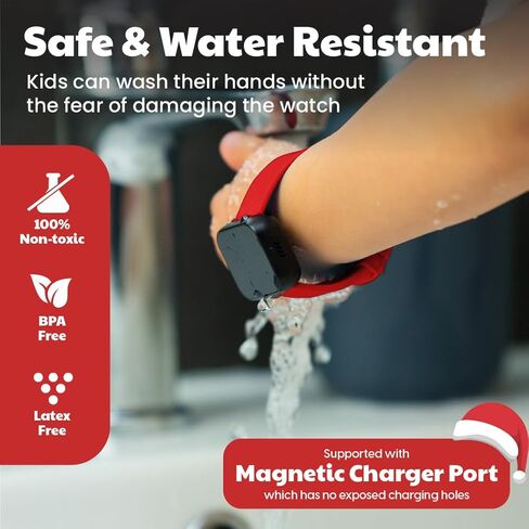 Potty Training Watch for Kids V2 – A Water Resistant Potty Reminder Device for Boys & Girls to Train Your Toddler with Fun/Musical & Vibration Interval Reminder with Potty Training eBook (Navy) in Kuwait