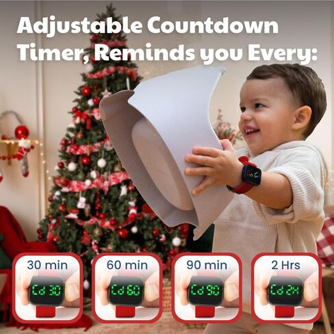 Potty Training Watch for Kids V2 – A Water Resistant Potty Reminder Device for Boys & Girls to Train Your Toddler with Fun/Musical & Vibration Interval Reminder with Potty Training eBook (Navy) in Kuwait