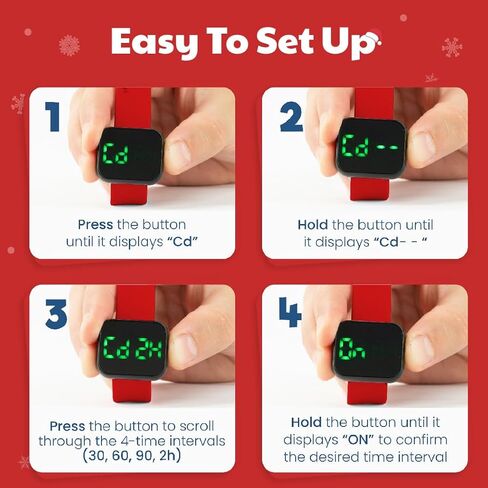 Potty Training Watch for Kids V2 – A Water Resistant Potty Reminder Device for Boys & Girls to Train Your Toddler with Fun/Musical & Vibration Interval Reminder with Potty Training eBook (Navy) in Kuwait