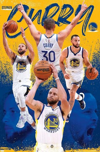 Trends International NBA Golden State Warriors - ملصق حائط ستيفن كاري 22، غرفة النوم in Kuwait