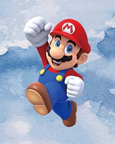 مجموعة لوحات فنية مطبوعة من سوبر ماريو لتزيين غرفة الالعاب واعياد الميلاد مكونة من 4 قطع (صورة قماشية 8 انش × 10 انش)، بدون اطار in Kuwait