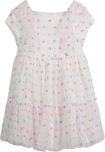 PIPPA & JULIE Baby Girls' Sleeveless Patterned Party Dress, Fit & Flare Silhouette, Includes Coordinating Panty, 2-Piece Set in Kuwait