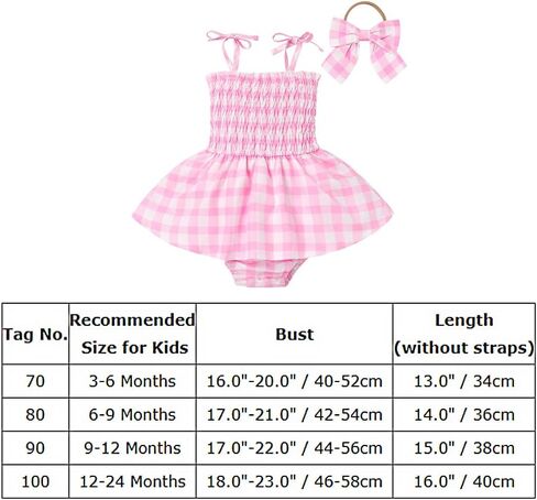 Baby Girls Pink Plaid Romper Tutu Dress Sleeveless Smocked Gingham Dress Toddler Summer Outfits Princess Party Dresses in Saudi Arabia