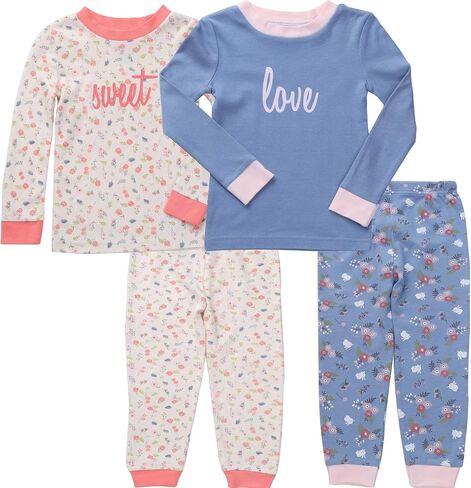 مجموعة ملابس نوم للفتيات من Asher and Olivia Pajamas Pjs للأطفال الصغار in Kuwait
