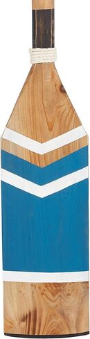 Deco 79 Wood Paddle Novelty Canoe Oar Wall Decor with Arrow and Stripe Patterns, 6" x 2" x 61", White in Kuwait