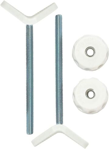 Extra Long M8 (8mm) Stair Banister Adapter Y-Spindle Rods 2 Pack for Pressure Mounted Baby and Pet Safety Gates (8mm, White) in Saudi Arabia