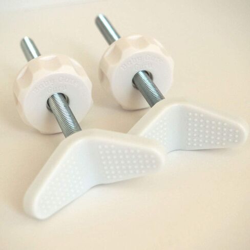 Extra Long M8 (8mm) Stair Banister Adapter Y-Spindle Rods 2 Pack for Pressure Mounted Baby and Pet Safety Gates (8mm, White) in Saudi Arabia