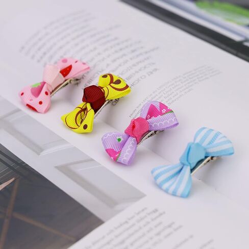 Comsmart 30 زوجًا، 60 قطعة من أقواس الحيوانات الأليفة للكلاب الجرو وأشرطة Grosgrain مع مشابك معدنية، لطيفة صغيرة متوسطة الحجم للكلاب ذات شعر طويل للحيوانات الأليفة، أقواس رائعة للعناية بالفتيات in Kuwait