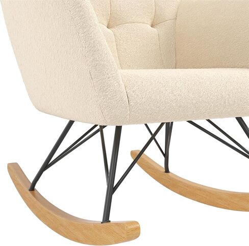 كرسي هزاز منجد من Little Seeds Raven، أثاث الحضانة، عاجي بوكل in Kuwait