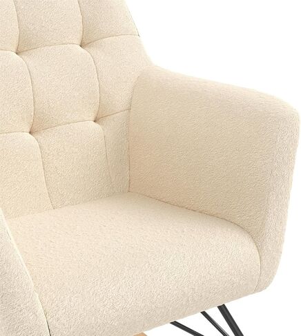 كرسي هزاز منجد من Little Seeds Raven، أثاث الحضانة، عاجي بوكل in Kuwait